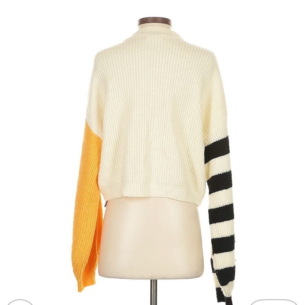 Truly Madly Deeply Cream and Orange Button-Up Cardigan - Picture 2 of 7